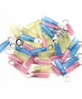 Grab these Awesome 120 Piece M5 Heat Shrink Ring Eyelet Connectors For Your Electrical Wire Splicing Jobs With Butt Connector Crimp Terminals That Fit 22 To 10 AWG Cables Perfectly For Any DIY Home Garage Project You Just Gotta Get This Solid Kit, assorted ring terminals