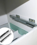 Two Section Drawer Runner Slides With Silent Damping Buffer For Cabinet Drawers full extension bottom mount steel rails