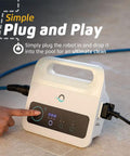 Control panel showing plug and play feature of Proteus DX3 Automatic Robotic Pool Vacuum Cleaner With Wall Climbing And Active Scrubber Brush