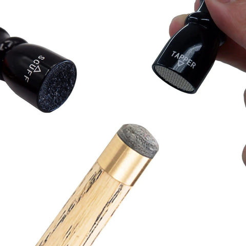 Three In One Pool Cue Tip Tool Scuffer Shaper And Aerator For Billiards 2024 Upgrade with scuff and tapper ends