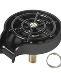 Glass Rinser For Kitchen Sink With Faucet, Bottle And Cup Washer, 360 Degree Water Spray, Black Finish Accessory With Rod