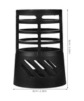 Black heat resistant shield cover for hot air machines, universal protective cap, cage design, size 3.54 x 2.36 inches