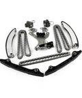 Heavy Duty Timing Chain Kit With Gears For Jeep Dodge and Chrysler 3.7 Liter SOHC Engine Models Years 2002 To 2011 Vin K TCS46022 Plus Parts 53021295AA And 53020680 Long Lasting Durability, timing chain kit parts laid out