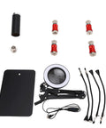 Magnetic Third Hand Soldering Station With Four Flexible Arms And Four PCB Columns 10X Magnifying Glass Light Magnetic Base parts