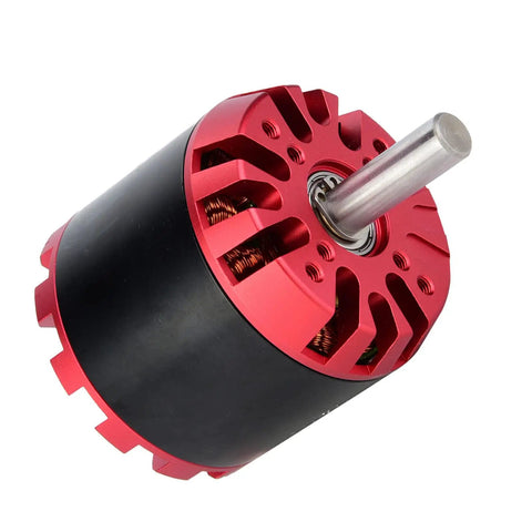 Beefy 2300W Brushless Sensorless Motor 6364 Size 200KV for electric scooters and skateboards, 24-36V, red casing.