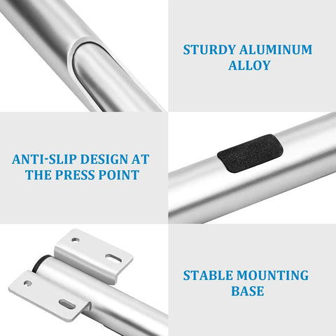Heavy Weight Aluminum Alloy Telescopic Wall Mount Bracket With Quick Grip Auto Lock close-up of sturdy materials and stable base details.
