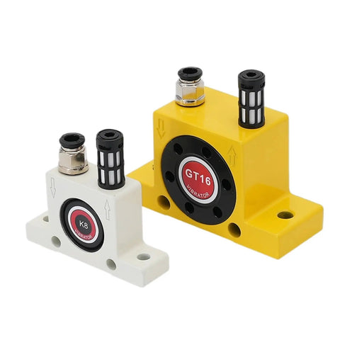 Industrial Pneumatic Vibrator With Air Turbine Hopper Flow Aid For Silos And Bins Rotary Material Discharge Booster Heavy Duty High Temp Ready Compact Silo Design GT30 GT32 GT36 Series GT16 and K8
