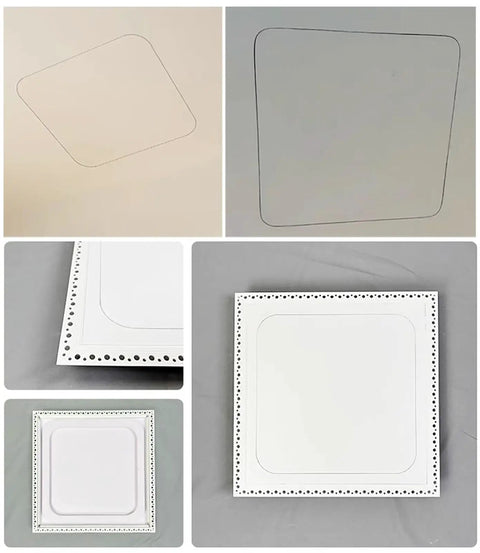 Slick White Wall Access Door And Concealed PVC Inspection Panel Paintable Utility Cover With Clean Flush Finish To Mask Messy Plumbing And Wiring Clutter Zero Hassle 30 By 30 Inch Reveal showing various angles and details.