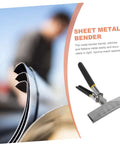 Manual Hand Seamers Tool For Flattening And Bending Metal Sheets And Keels with ergonomic handles shown next to a bending seam