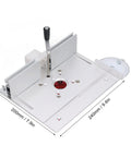 Dead Nuts Accurate Router Lifting Table Base for Woodworking Slotting Trimming and Chamfering Smooth Aluminum Lift Platform with height adjustment.