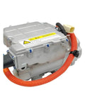 Genuine OEM Grade Electric Vehicle Air Conditioning Compressor For Byd Seal U And Song Plus EV Models with orange cable and warning label.