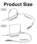 Two types of 10-Piece Trailer Hitch Coupler Pins With Quick Release Ring Locking Pins Set 1/4 Inch By 2-3/4 Inch for towing accessories.