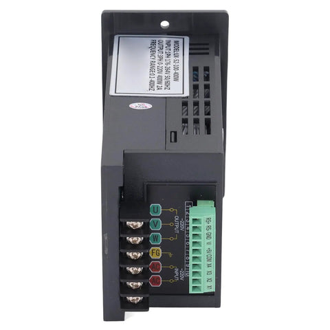 Super Slick Mini Motor VFD Inverter Converts Single Phase Power To Three Phase Output At 400W Variable Frequency Drive With Rock Solid Copper Core For Motors Pumps And Fans Designed For Easy Install And Reliable Power Control; rear terminals