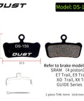 4 Pairs Disc Brake Pads Pack For SRAM Guide RSC And Avid Elixir Trail X0 XO XX 7 9 4 Piston Bikes Semi Metallic Sintered Pads