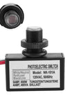 Two Pack Outdoor No Fuss Light Control Sensor Switches With Dusk To Dawn Photocell, 120V AC Hard Wired Post Light Sensor