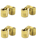 Brass Hidden Cabinet Hinges 4 Pcs 14mm Barrel Concealed Hinges With 180 Degree Opening For Cabinets Furniture Jewelry Boxes