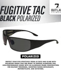 Fugitive TAC Spartan Version 2.5 Photochromic Sunglasses For Men Built For Day And Night Use Tactical Eye Protection.