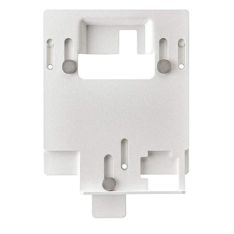 Manual Transfer Interlock Accessory Kit For Safe Switching Between Utility Power And Backup Power On Circuit Breaker Load Center Panels White For Home Office And Workshop Use, top view of white kit component