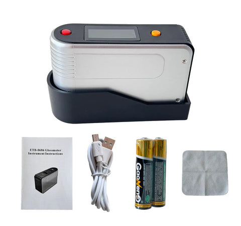 Gloss Meter 0 To 200 GU Pro Grade Instrument With ISO2813 ASTM D523 GB9754-88 GB9966.5 Standards, accessories included