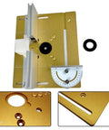 Heavy Duty Rustproof Aluminum Router Table Insert Plate For Woodworking Pros With A Smooth Operator Finish And Next Level Wear Resistance For A Top Shelf Shop Upgrade, 240x200 mm, features adjustable components.