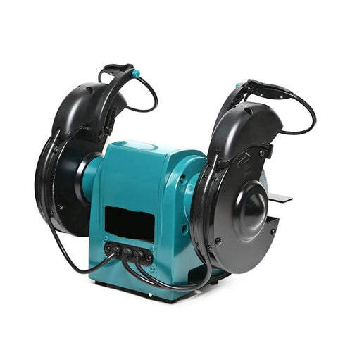 6 Inch Bench Grinder And Metal Polisher For DIY Woodworking And Stone Polishing Multi Functional Sanding Tool, rear view