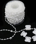 Vertical Blind Bottom Chain Kit 20 Meters With 200 Clips And 5 Plastic Chain Connectors For 3.5 Inch Slats 89 Mm DIY Replacement