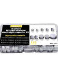 Totally DIY Friendly 165 Piece 25V SMD Aluminum Electrolytic Capacitor Kit With 10 Values From 10uF To 470uF For PCB Builds And Repairs