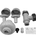 Plug And Play Above Ground Pool Inlet Air And Water Jet Part Kit With Plunger Valve O Ring Strainer Connectors Strainer Grids And Jet Nozzle Set