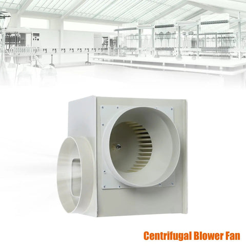 Rock Solid Centrifugal Blower With Kickin 2300 Cubic Meter Hour Airflow 300 Watt Motor And 3 Speed Adjustable Ventilation Fan For Lab Smoke And Fume Extraction Heavy Duty Pp Build in lab setting with open design.