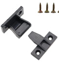 6 Pairs 48mm Black Plastic Stud Connectors Quick Release Furniture Panel Brackets With Screws