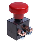 ZJK-250 ED250B-1 Emergency Stop Switch For Albright Electric Forklift & Pallet Stacker Heavy Duty E-Stop Control Replacement Part close-up view.