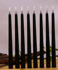 Pack Of 12 Flameless Taper Candles 11 Inch Flickering Warm White LED Candles Battery Powered Realistic Plastic Candles For Christmas Decor