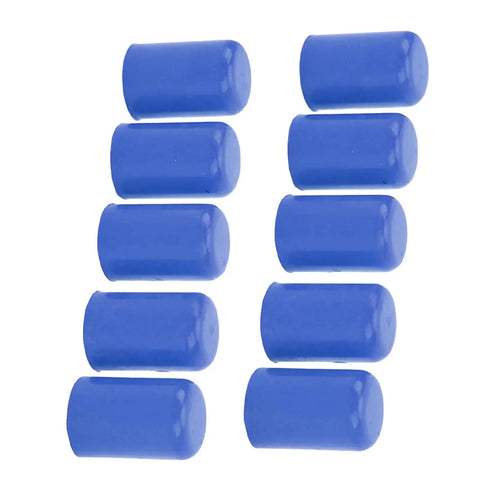 Ten Piece Silicone Vacuum Hose Cap Kit 16mm Inner Diameter End Plugs For Car Intake Lines Oil And Vent Tubes Reusable Blue Covers