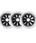 Replacement Inline Skate Wheels 85A Hardness For Speed Skating 90mm 100mm 110mm Roller Blade Wheels Three Fourths Pack In Black White