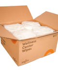 Box of Gym Equipment And Surface Cleaning Wipes For Wellness Centers, Durable Pre Saturated Wipes That Are Safe On Machines And Mats
