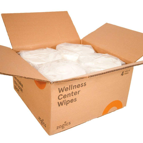 Box of Gym Equipment And Surface Cleaning Wipes For Wellness Centers, Durable Pre Saturated Wipes That Are Safe On Machines And Mats