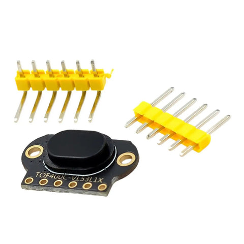 Time Of Flight Distance Sensor Module For Industrial Automation I2C Output VL6180 And VL53L1X Compatible with yellow connectors