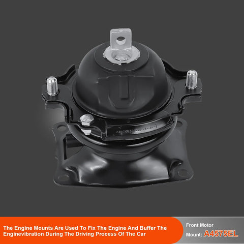 Front motor mount from Engine And Transmission Mounts Set For Honda Odyssey 3 5L V6 2011 Through 2017 Replaces OE A4575EL 4 Piece Kit