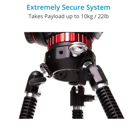 Rock Solid Heavy Duty Vehicle Camera Mount With Quick Lock Suction Cups And Flexible Extension Rods close-up of secure system with adjustable knobs.