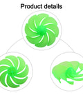 8-Leaf Wind Turbine Fan Blades 12cm Diameter For DC Motors And Generators Green Plastic Propeller Kit With 2mm Bore