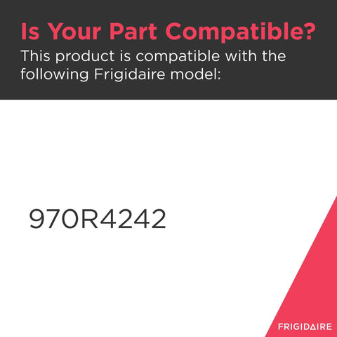 Compatibility notice for Frigidaire 5304507200 Door Gasket for Freezers White Replacement Seal, model 970R4242.