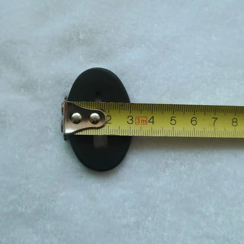 Measuring Dope Hand Guard Tsuba For Katana Wakizashi And Tanto Alloy Copper Iron Build on white surface