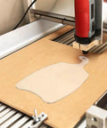 Slick Acrylic Charcuterie Board Router Template For Woodworking Cutting Board Stencil on CNC machine for custom shapes.