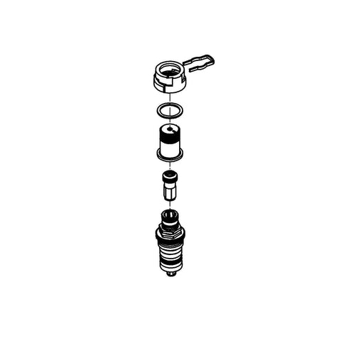 Reverse Cartridge Replacement For Faucets In Starlight Chrome Finish A Must Have Repair Part For Leaky Drips Exploded View