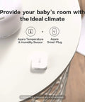 Zigbee Temperature And Humidity Sensor 3 Pack For Smart Home Climate Monitoring, thermometer hygrometer on baby room table