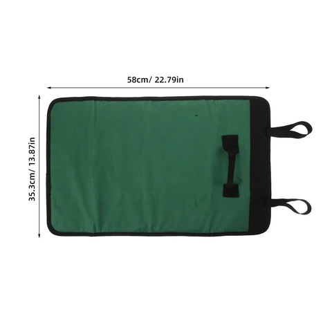 Large Capacity Chef Knife Roll Bag With Multiple Pockets And Internal Compartments Rugged Fabric Knife Carry Case dimensions