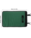Portable Chef Knife Roll Bag With Roll Up Design Multiple Pockets And Large Capacity Fabric Construction flat open view