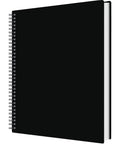 Black spiral-bound 60 Pocket Portfolio Binder With Plastic Sleeves 120 Page File Organizer For Artwork Sheet Music Documents And Diamond Painting