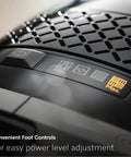 Convenient foot controls for the Premium Bagged Canister Vacuum For Hard Floors And Thin Carpet Featuring XL Parquet Brush Universal Floorhead.