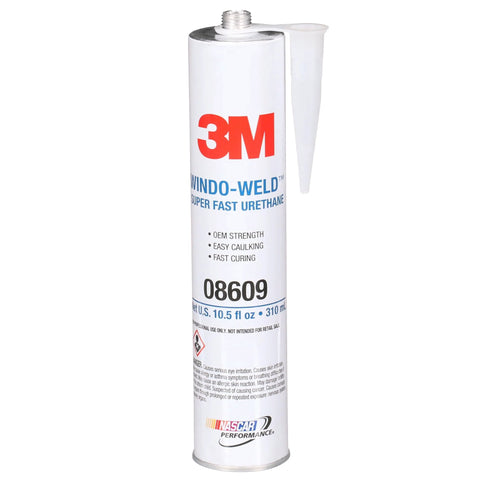 Window-Weld Super Fast Urethane Black Cartridge 10.5 fl oz (311 mL), 5 Pack, automotive adhesive sealant front view